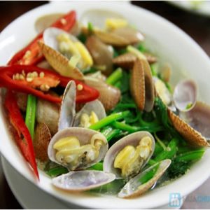 Ngao hấp cải xanh