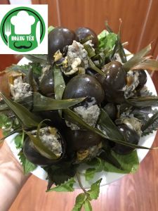 Ốc hấp lá gừng