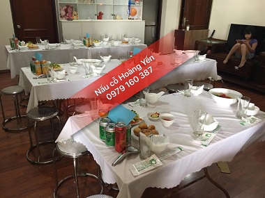 NẤU CỖ TẠI CHUNG CƯ 24T2 HOÀNG ĐẠO THÚY, HÀ NỘI