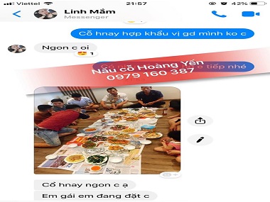 NẤU CỖ TẠI NHÀ KHU ĐÔ THỊ THANH HÀ CENCIO 5, 0979160387